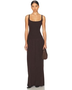 Helsa Maddison Maxi Knit Dress - Brown
