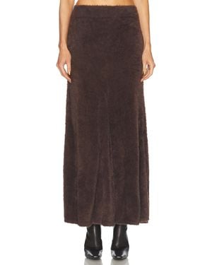 Helmut Lang Knit Maxi Skirt - Brown