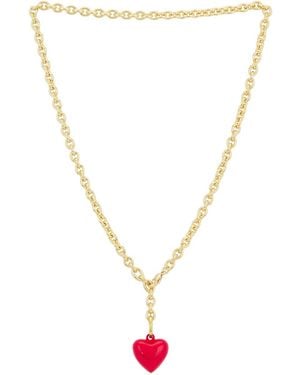 Roxanne Assoulin Mini Happy Heart Necklace - White