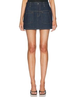 Helmut Lang Denim Mini Skirt - Blue