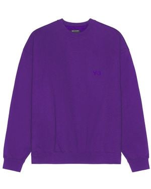 Y-3 Crew Sweater - Purple