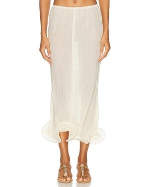 TG Botanical Kati Skirt - White