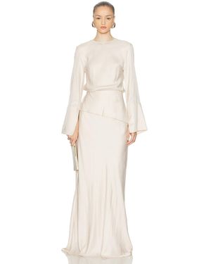 Brandon Maxwell Long Dress - White