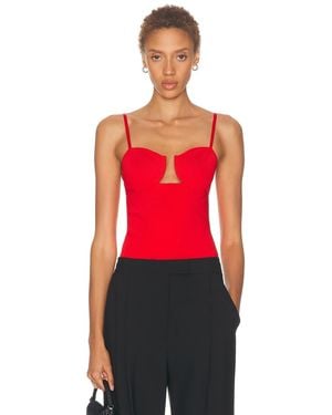 Givenchy Cutaway Bodysuit - Red