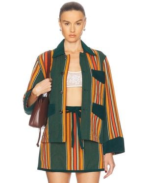 Bode Parakeet Stripe Craft Jacket - Multicolor