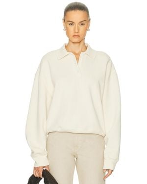 GRLFRND Polo Sweatshirt - Natural