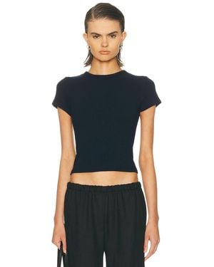 SABLYN Yael Cropped Baby Tee - Blue