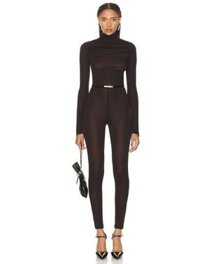 Saint Laurent Turtleneck Jumpsuit - Black