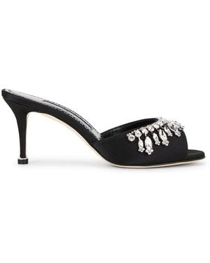 Manolo Blahnik Tulimu 70 Sandal - Black