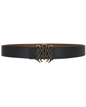 Amiri Ma 4Cm Enamel Belt - Black
