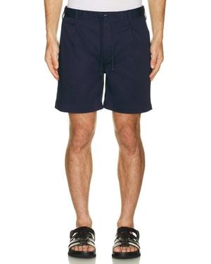 Onia Garment Dye Cotton Drawstring Shorts - Blue