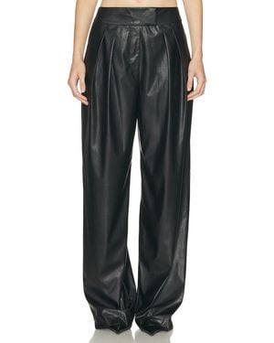 The Sei Double Pleat Trouser - Black