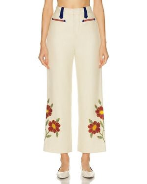 Bode Grandiflora Trouser - Natural