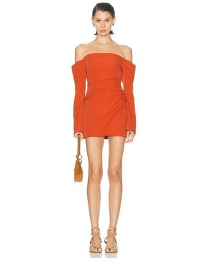 SIR. Rossana Off Shoulder Mini Dress - Orange