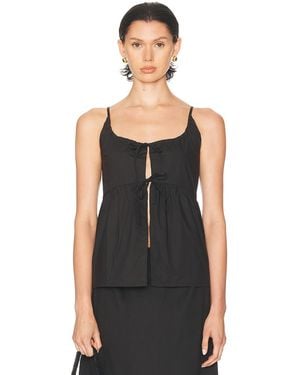 Deiji Studios Double Tie Top - Black