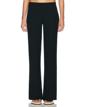 ÉTERNE Easy Lounge Butter Rib Pant - Black