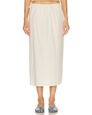 Deiji Studios Mid Day Skirt - White