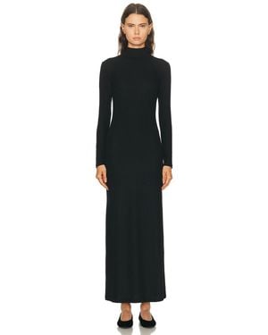 Leset Lauren Turtleneck Maxi Dress - Black