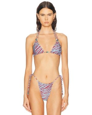 Bondeye Tonya Triangle Bikini Top - Multicolor