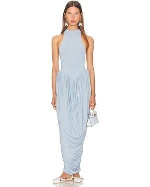 Helsa The Duchess Jersey Dress - Blue