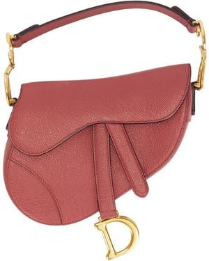 Dior Mini Saddle Bag - Red