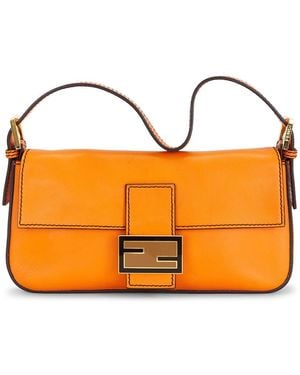 Fendi Baguette Shoulder Bag - Orange
