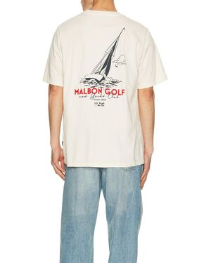 Malbon Golf Vista Keel Tee - Blue