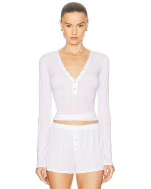 Negative Underwear Whipped Henley - White