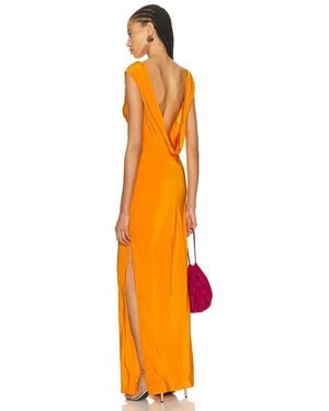 SIR. Isla Cowl Back Gown - Orange