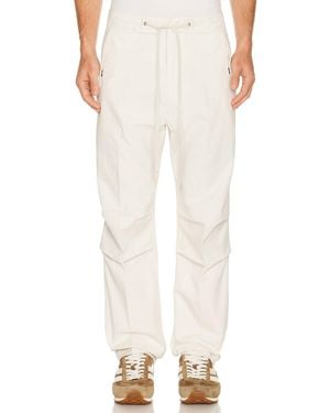 Tom Ford Peach Touch Enzyme Twill Clean Cargo Pant - White