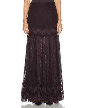Zimmermann Valiant Paneled Maxi Skirt - Brown