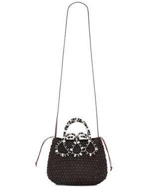 Johanna Ortiz Small Villages Mini Bucket Bag - Black