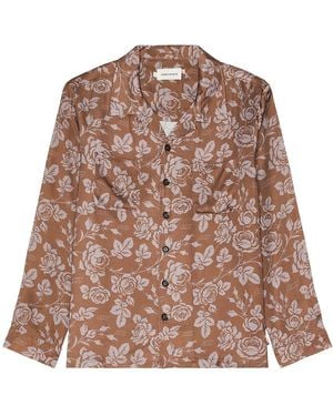 Honor The Gift Long Sleeve Pattern Woven - Brown