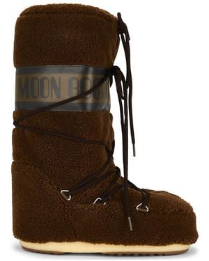 Moon Boot Icon Fleece Boot - Brown