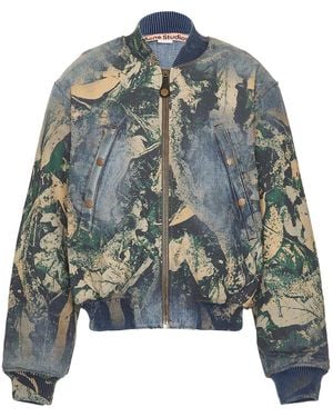 Acne Studios Denim Mossy Oak Jacket - Blue