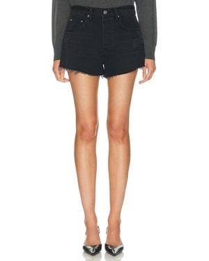 GRLFRND Charlie Low Rise Baggy Cut Off - Black
