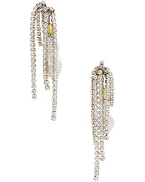 Dries Van Noten Hoop Earrings - White