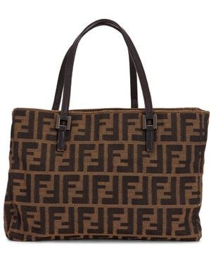 Fendi Zucca Tote Bag - Brown