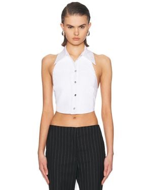 Blumarine Sleeveless Top - White