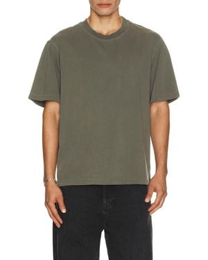Agolde Asha Mock Neck Tee - Green
