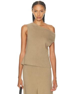 AYA MUSE Off Shoulder Seam Top - Natural