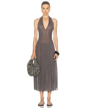 St. Agni Fluid Jersey Halter Dress - Multicolor