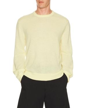 Helmut Lang Sheer Crewneck - Yellow