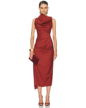SEV Draped Dress - Red