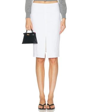 Brandon Maxwell Fenn Pencil Skirt - White