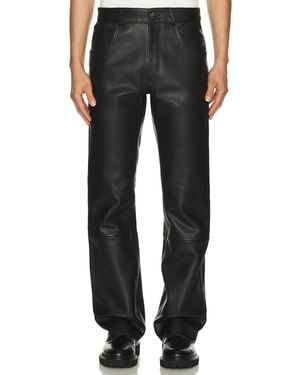 MIDNIGHT RODEO Leather Pants - Black