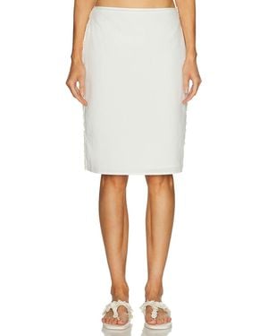 SIR. Elysee Midi Skirt - White