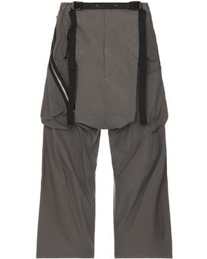 ACRONYM P30Al-E Encapsulated Ultrawide Drawcord Cargo Trouser - Gray