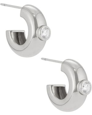 Mega Large Donut Earrings - White