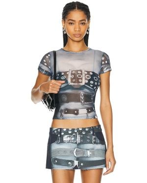 Miaou Mini Tee - Blue